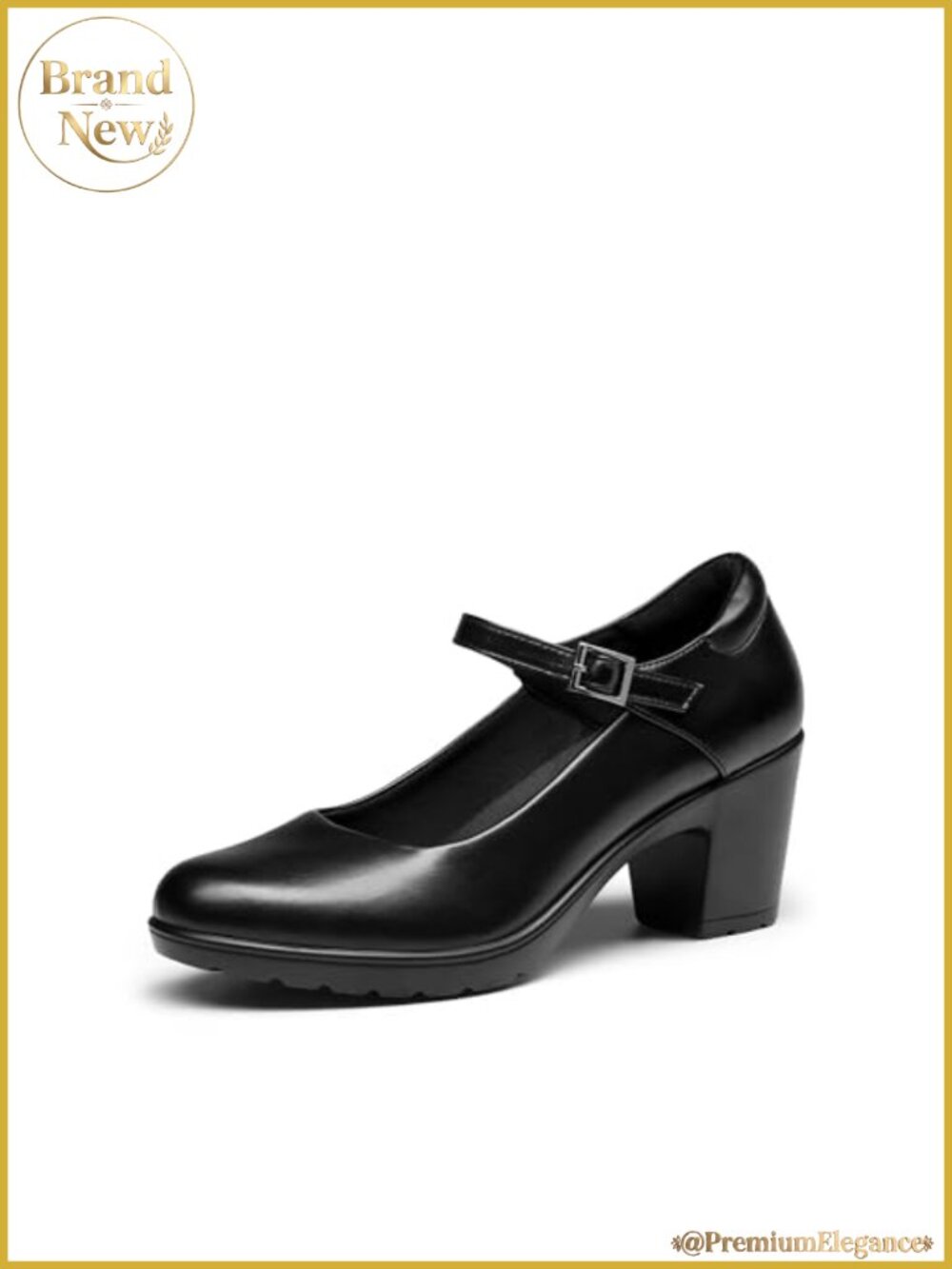 Mary Jane Heels with Arch Support Block Heel Pump